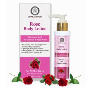 Rose Body Lotion with Lactic Acid and Niacinamide